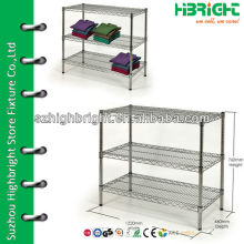 3 Tier Wire Chrome Display Table